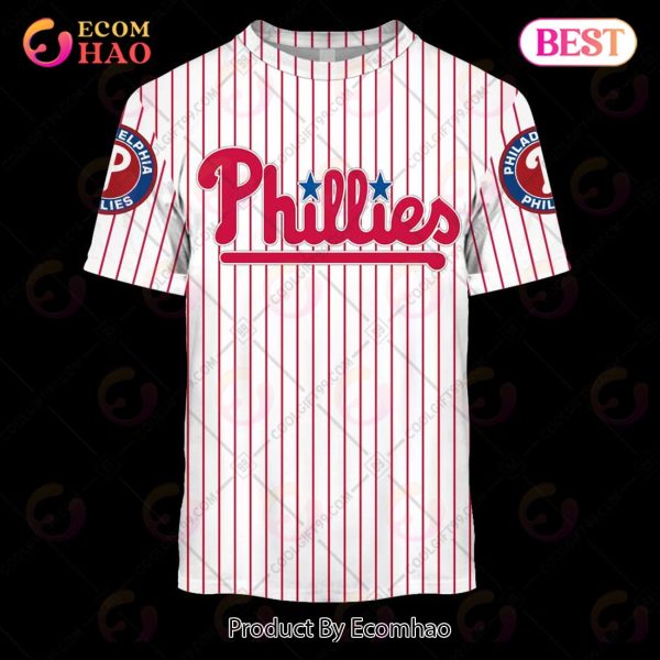 Personalized MLB Philadelphia Phillies Home Jersey Style 3D Hoodie