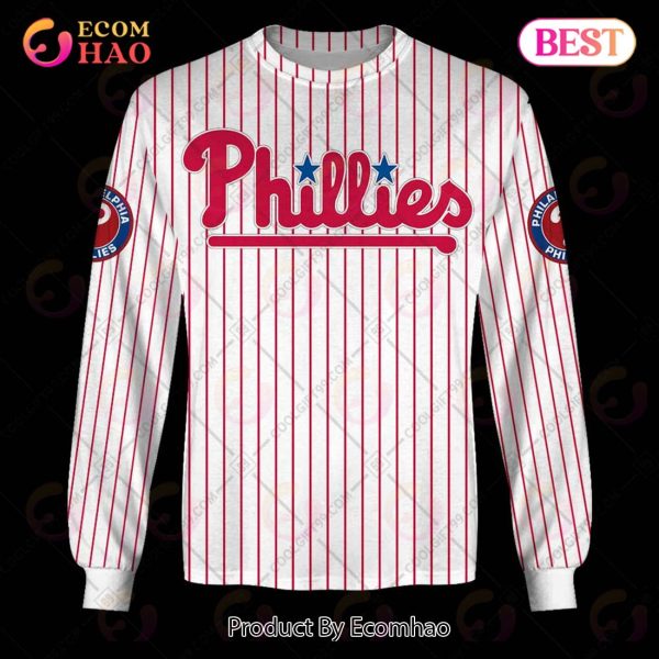 Personalized MLB Philadelphia Phillies Home Jersey Style 3D Hoodie