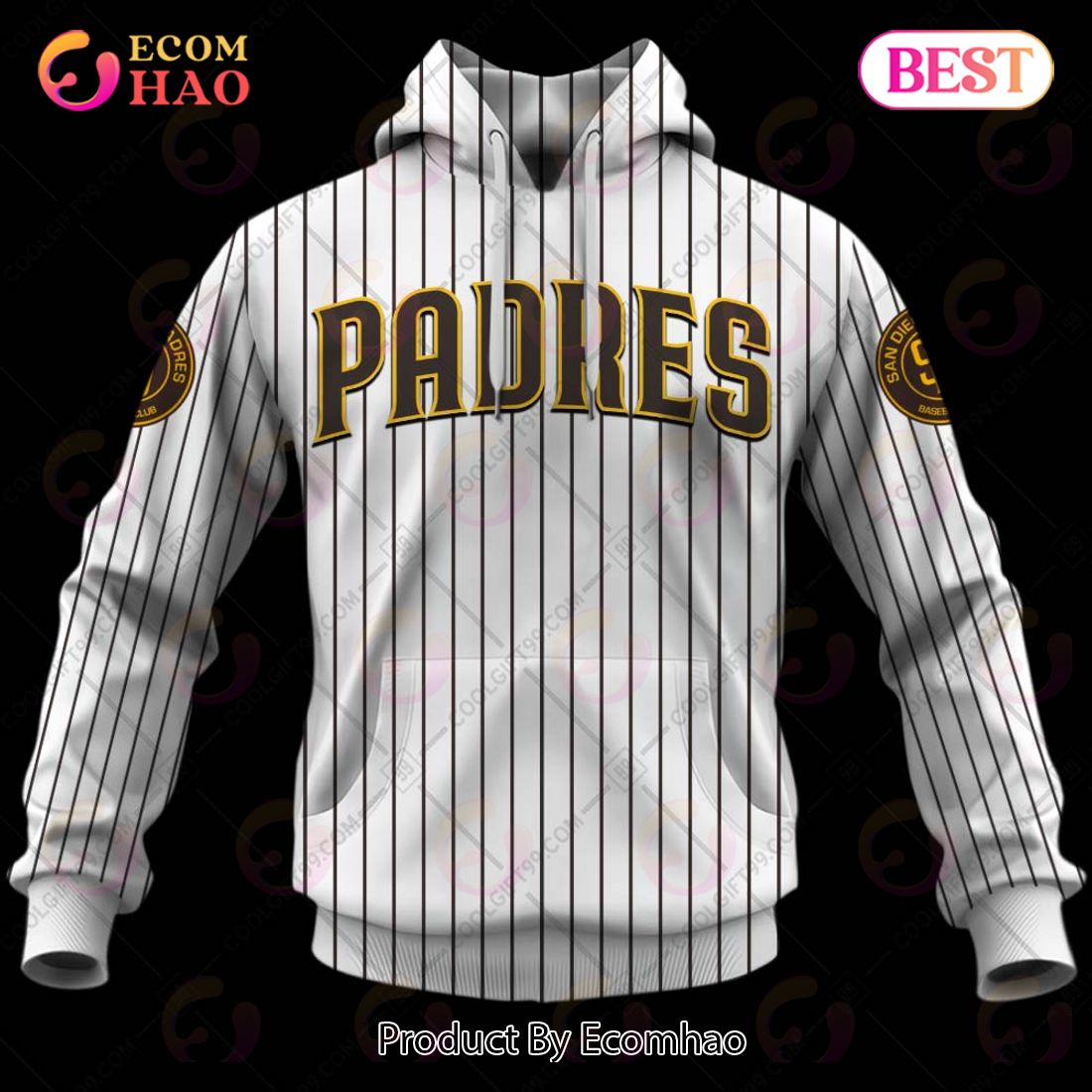 Personalized MLB San Diego Padres Home Jersey Style 3D Hoodie