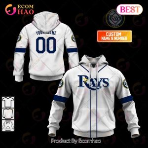 MLB Tampa Bay Rays Mix Jersey Custom Personalized Hoodie Shirt - Growkoc