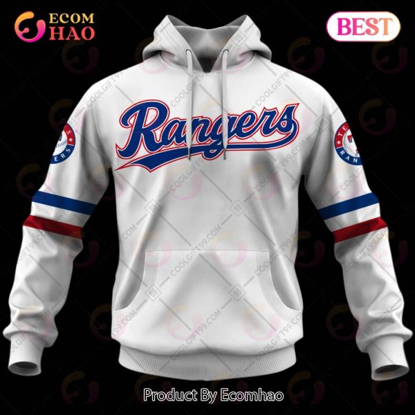 Texas Rangers Custom Personalized MLB Texas Rangers Home Jersey Style 3D Hoodie - Ecomhao Store