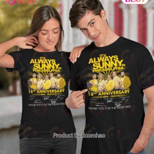 It’s Always Sunny in Philadelphia 18th Anniversary 2005 – 2023 Thank You For The Memories T-Shirt