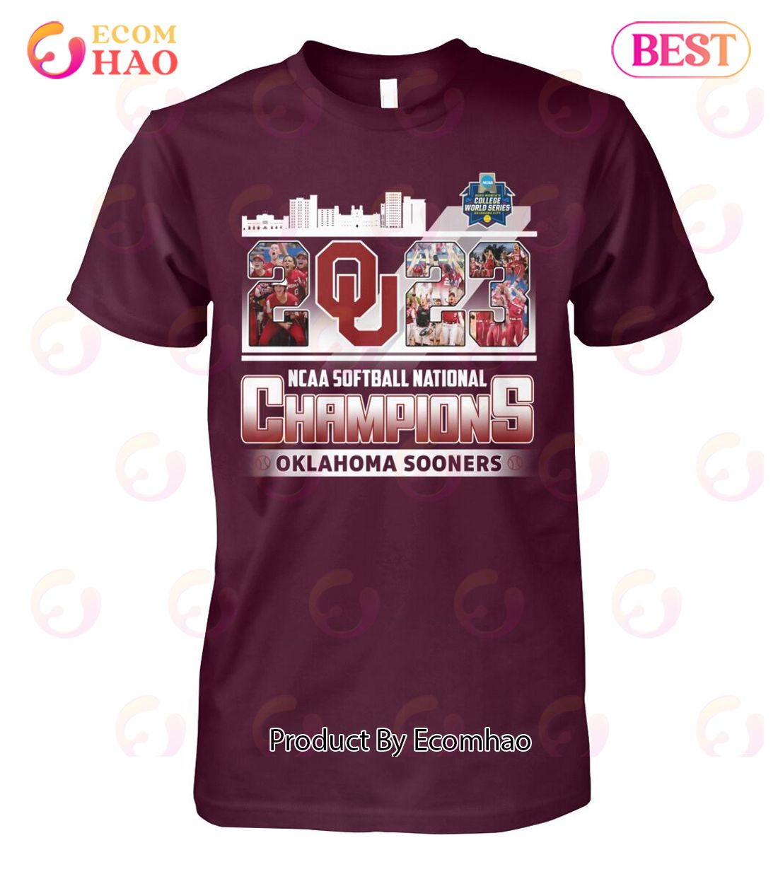 NCAA Softball National Champions 2023 Oklahoma Sooners T-Shirt