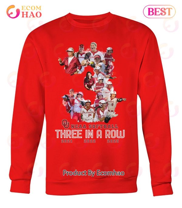 NCAA Softball Three In A Row T-Shirt