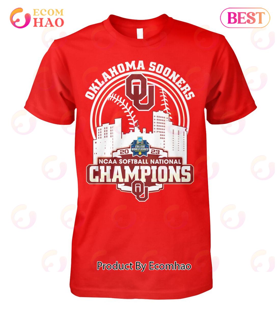 Oklahoma Sooners 2023 NCAA Softball National Champions T-Shirt