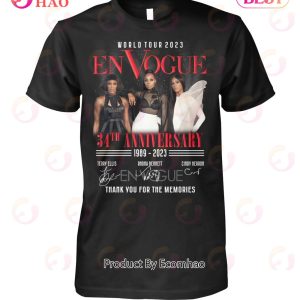 World Tour En Vogue 34th Anniversary 1989 – 2023 Thank You For The Memories T-Shirt