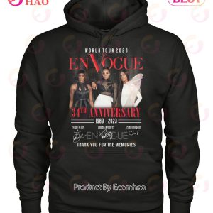World Tour En Vogue 34th Anniversary 1989 – 2023 Thank You For The Memories T-Shirt