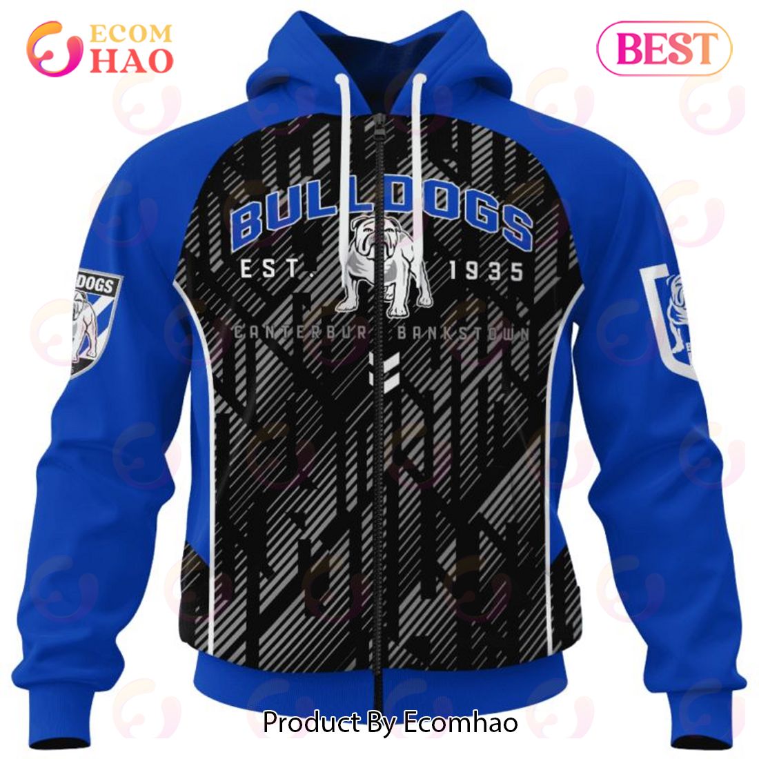 NRL Canterbury-Bankstown Bulldogs Special Blocker Design 3D Hoodie