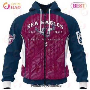 NRL Manly Warringah Sea Eagles Special Blocker Design 3D Hoodie