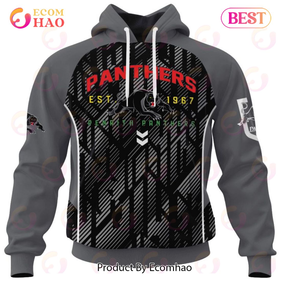 NRL Penrith Panthers Special Blocker Design 3D Hoodie