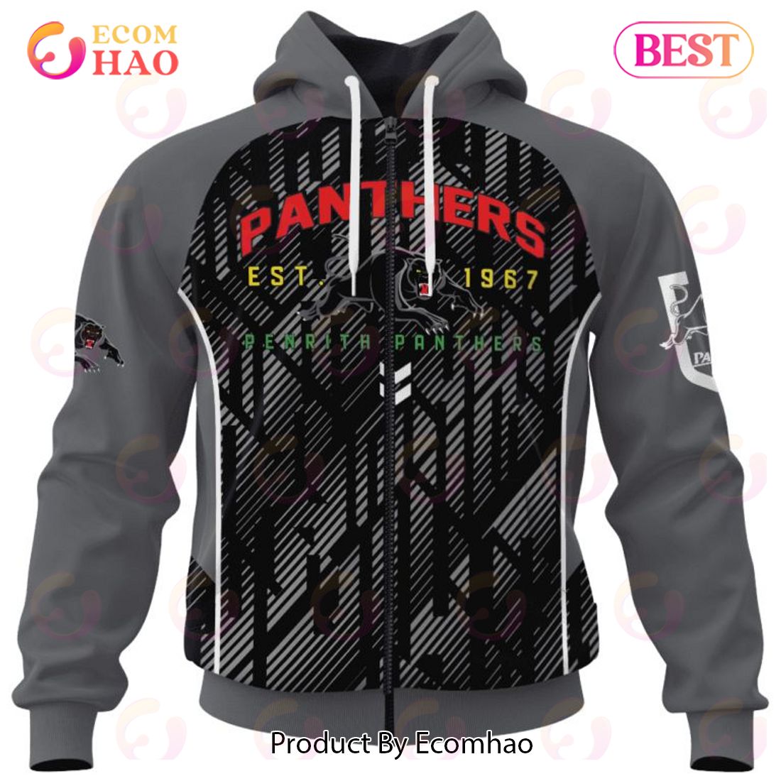 NRL Penrith Panthers Special Blocker Design 3D Hoodie