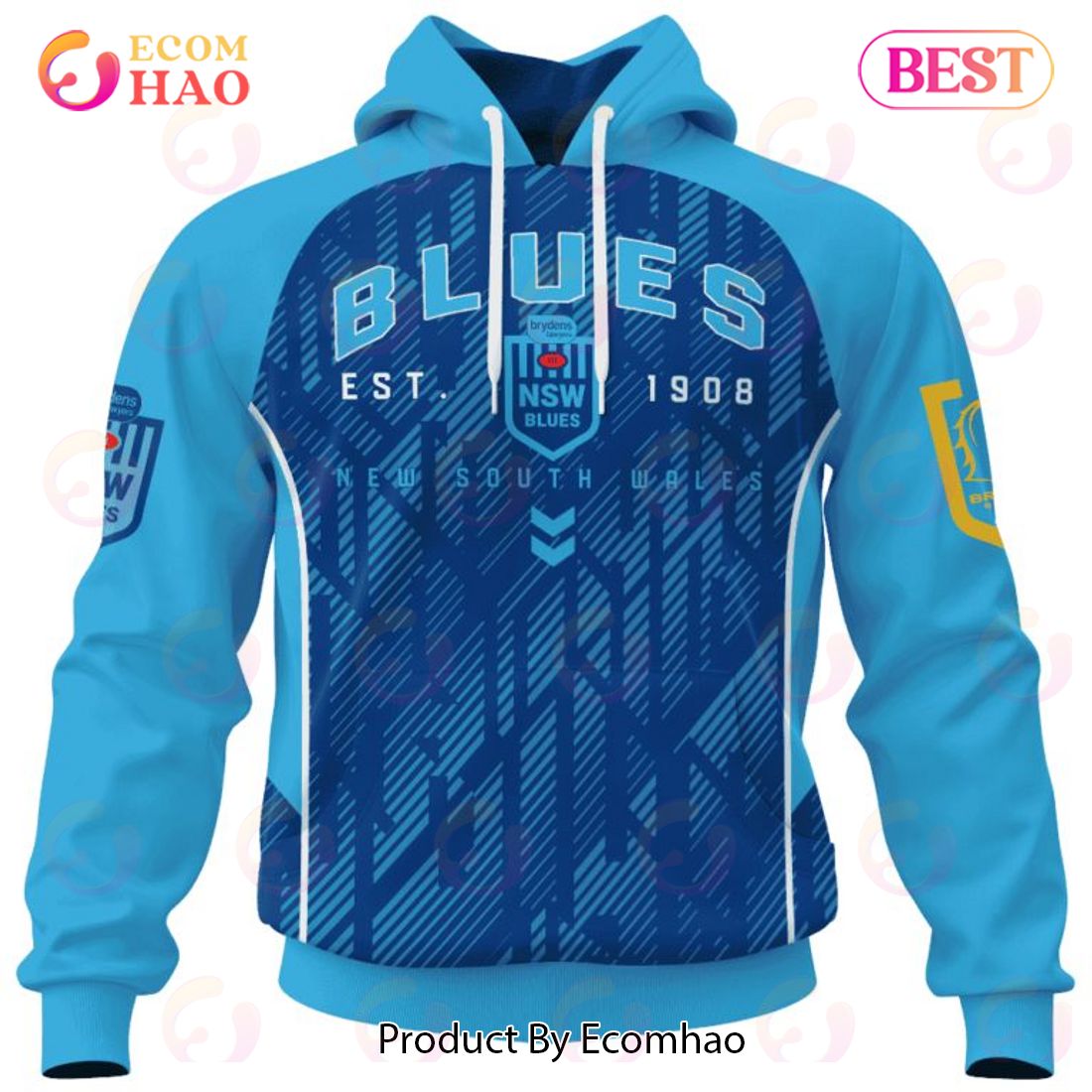 NSW Blues Special Blocker Design 3D Hoodie