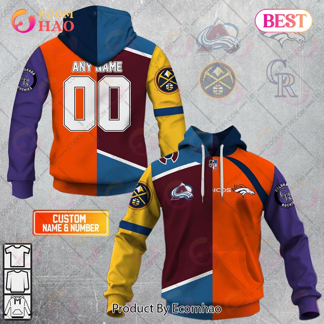 QLD Maroons Special Blocker Design 3D Hoodie