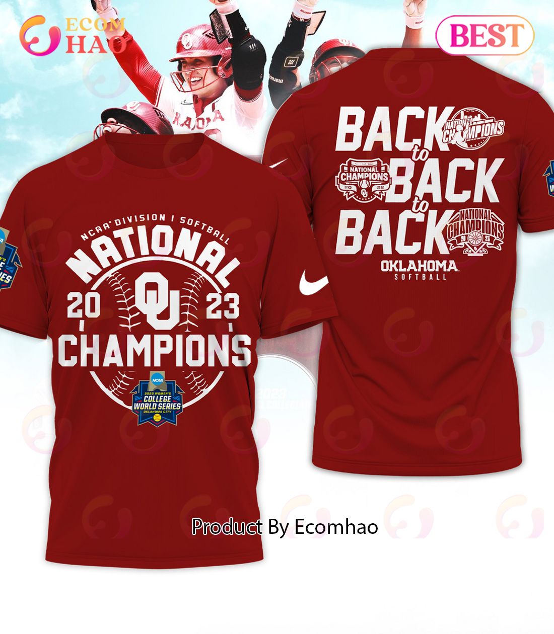 Oklahoma Sooners 2023 NCAA Softball Women’s College World Series Champions Shirt