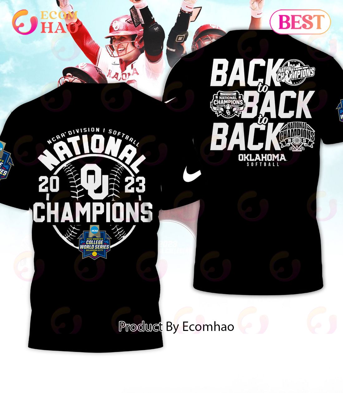 Oklahoma Sooners 2023 NCAA Softball Women’s College World Series Champions Shirt