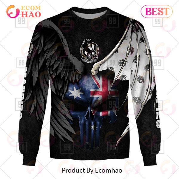 Personalized Wings AFL Collingwood Magpies 3D Hoodie