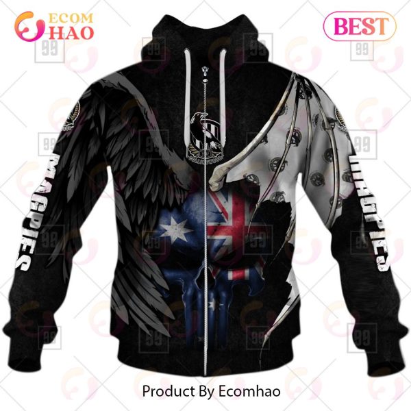 Personalized Wings AFL Collingwood Magpies 3D Hoodie