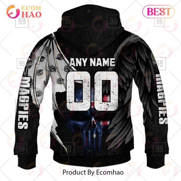 Personalized Wings AFL Collingwood Magpies 3D Hoodie