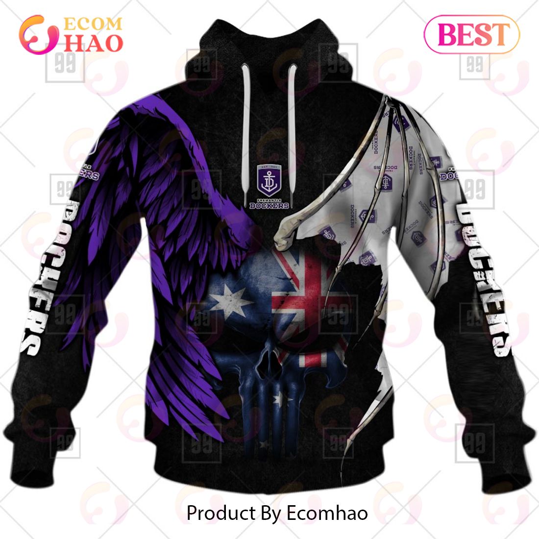 Personalized Wings AFL Fremantle Dockers 3D Hoodie