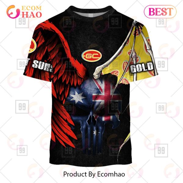 Personalized Wings AFL Gold Coast Suns 3D Hoodie