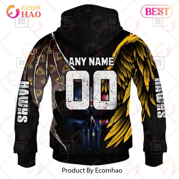 Personalized Wings AFL Hawthorn Hawks 3D Hoodie