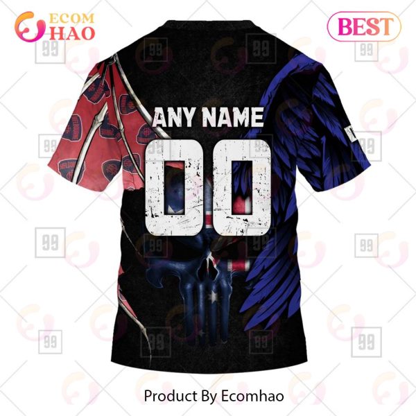 Personalized Wings AFL Melbourne Demons 3D Hoodie