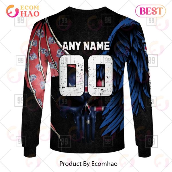 Personalized Wings AFL Western Bulldogs 3D Hoodie