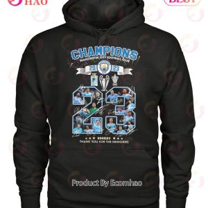 Champions Manchester City Football Club 2023 Thank You For The Memories T-Shirt