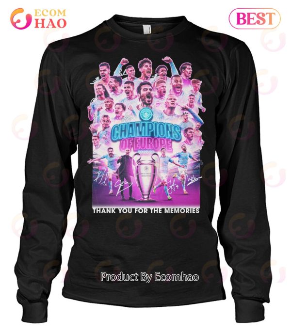 Champions Of Europe 2023 Thank You For The Memories T-Shirt