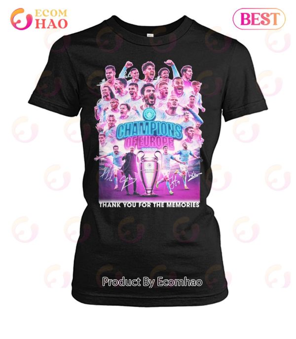 Champions Of Europe 2023 Thank You For The Memories T-Shirt