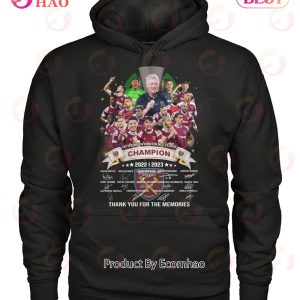West Ham UEFA Europa Conference League Champion 2022 – 2023 Thank You For The Memories T-Shirt