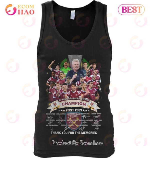 West Ham UEFA Europa Conference League Champion 2022 – 2023 Thank You For The Memories T-Shirt
