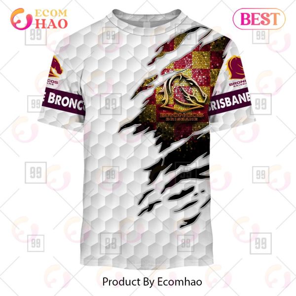 Personalized NRL Brisbane Broncos Golf 3D Hoodie