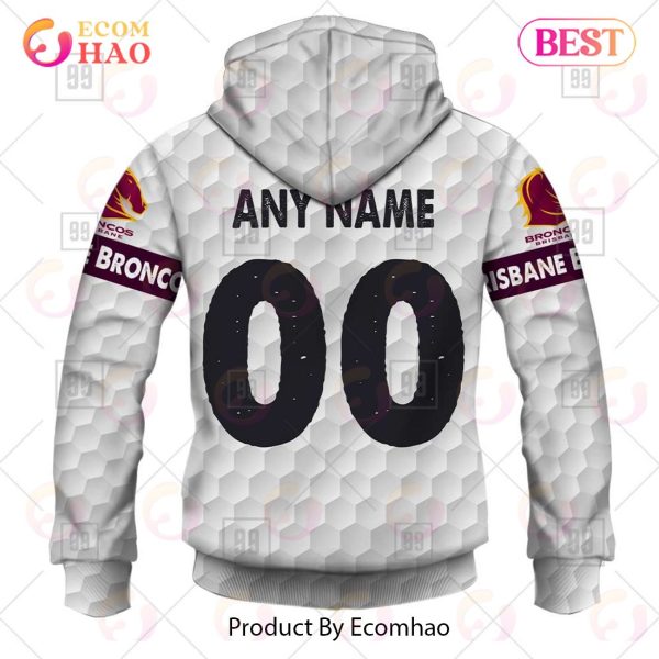 Personalized NRL Brisbane Broncos Golf 3D Hoodie