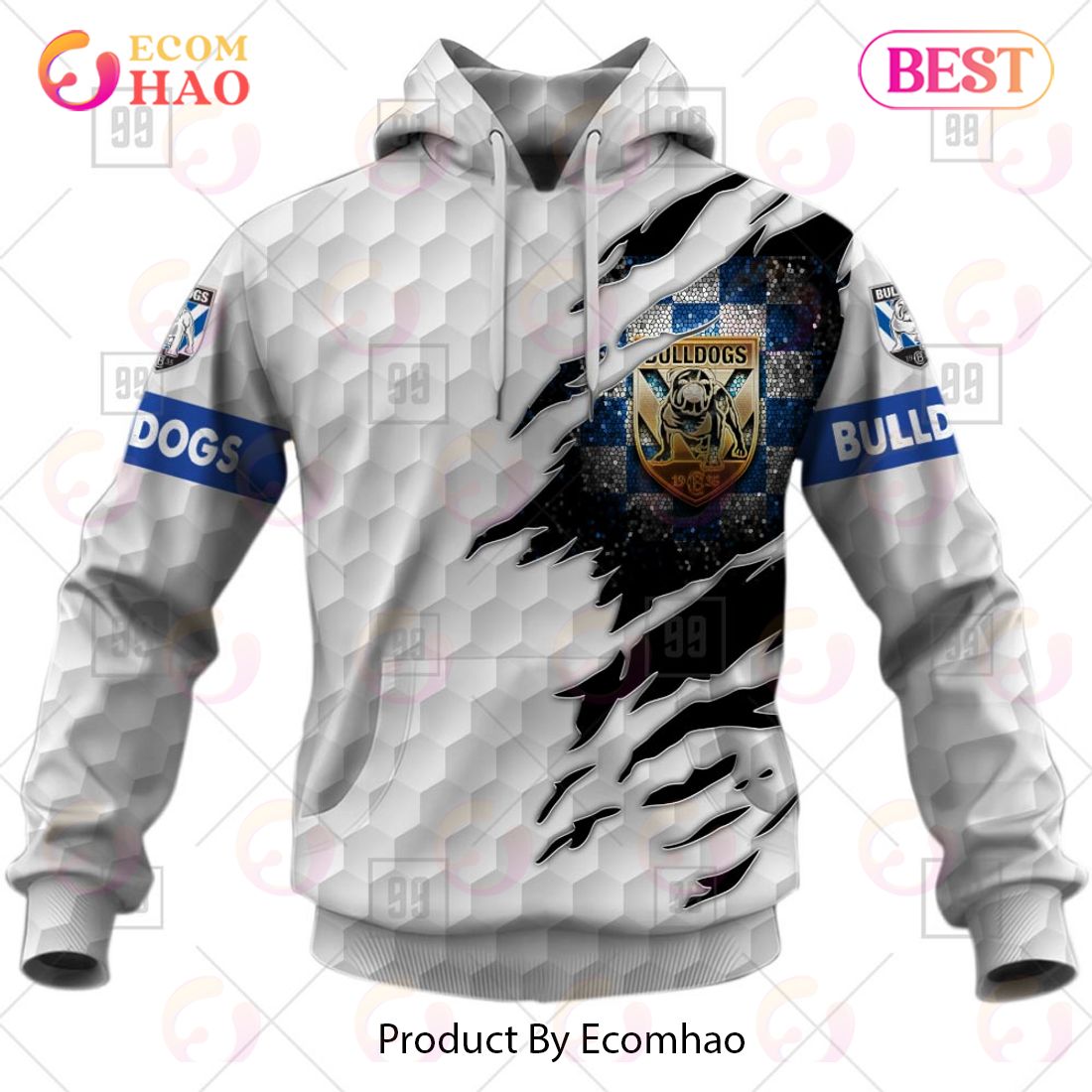 Personalized NRL Canterbury Bankstown Bulldogs Golf 3D Hoodie