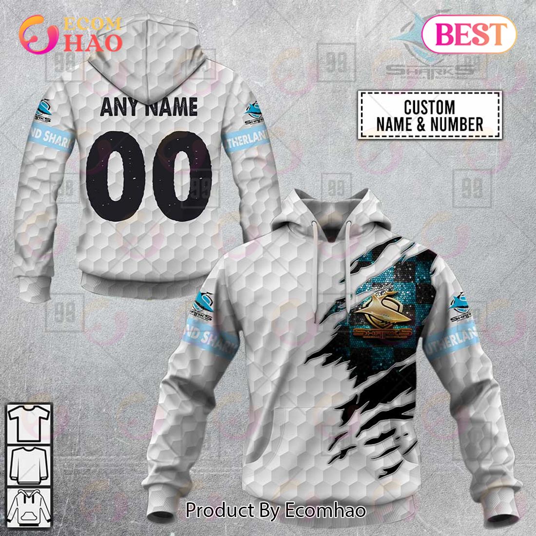 Personalized NRL New Zealand Warriors Golf 3D Hoodie