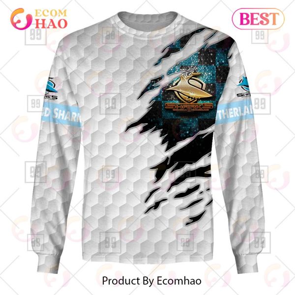 Personalized NRL Cronulla Sutherland Sharks Golf 3D Hoodie