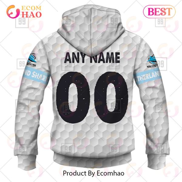 Personalized NRL Cronulla Sutherland Sharks Golf 3D Hoodie