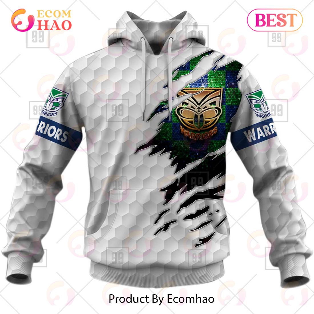 Personalized NRL New Zealand Warriors Golf 3D Hoodie