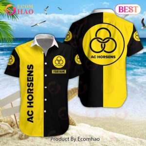 Superliga AC Horsens Hawaiian Shirt And Shorts