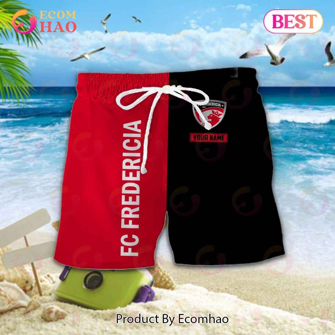 Superliga FC Fredericia Hawaiian Shirt And Shorts