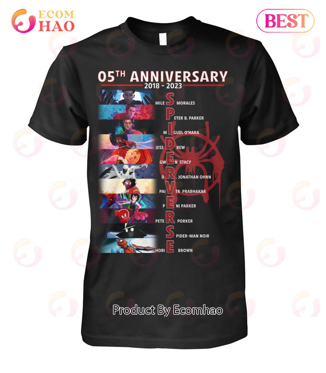 05th Anniversary 2018 – 2023 Spider Verse T-Shirt