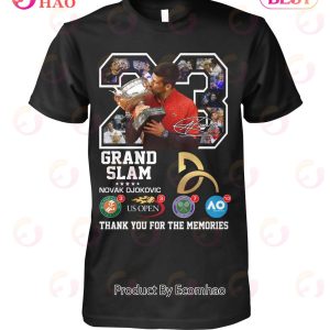 Grand Slam Novak Djokovic Thank You For The Memories T-Shirt