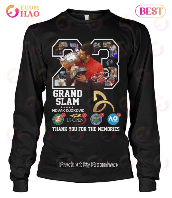 Grand Slam Novak Djokovic Thank You For The Memories T-Shirt