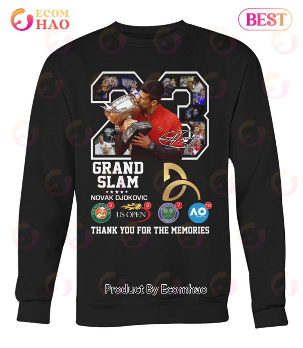 Grand Slam Novak Djokovic Thank You For The Memories T-Shirt