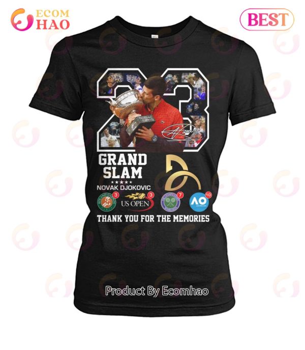 Grand Slam Novak Djokovic Thank You For The Memories T-Shirt