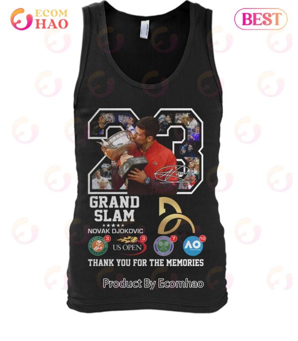 Grand Slam Novak Djokovic Thank You For The Memories T-Shirt