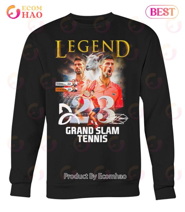 Legend Grand Slam Tennis Novak Djokovic T-Shirt