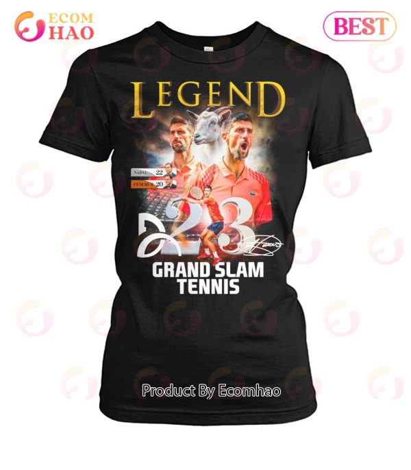 Legend Grand Slam Tennis Novak Djokovic T-Shirt