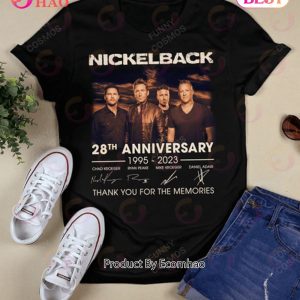 Nickelback 28th Anniversary 1995 – 2023 Thank You For The Memories T-Shirt